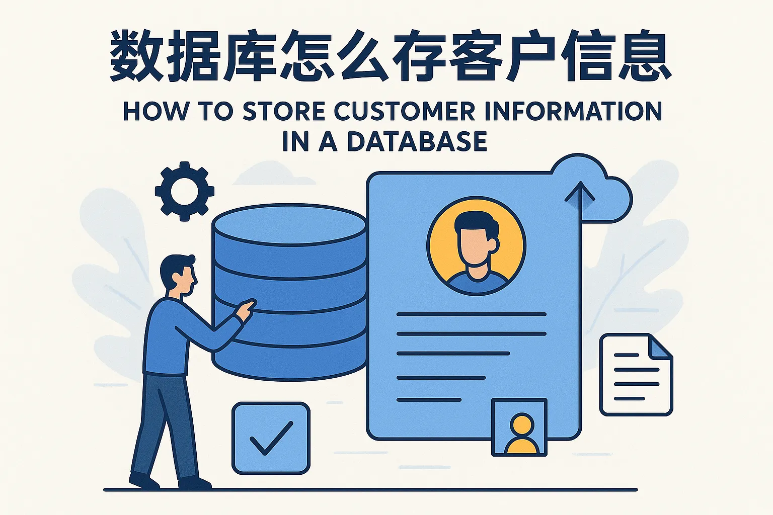 数据库怎么存客户信息