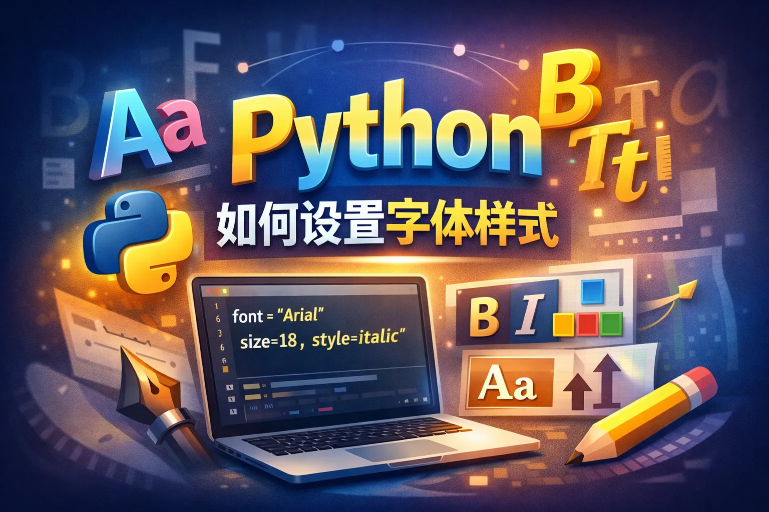 python如何设置字体样式