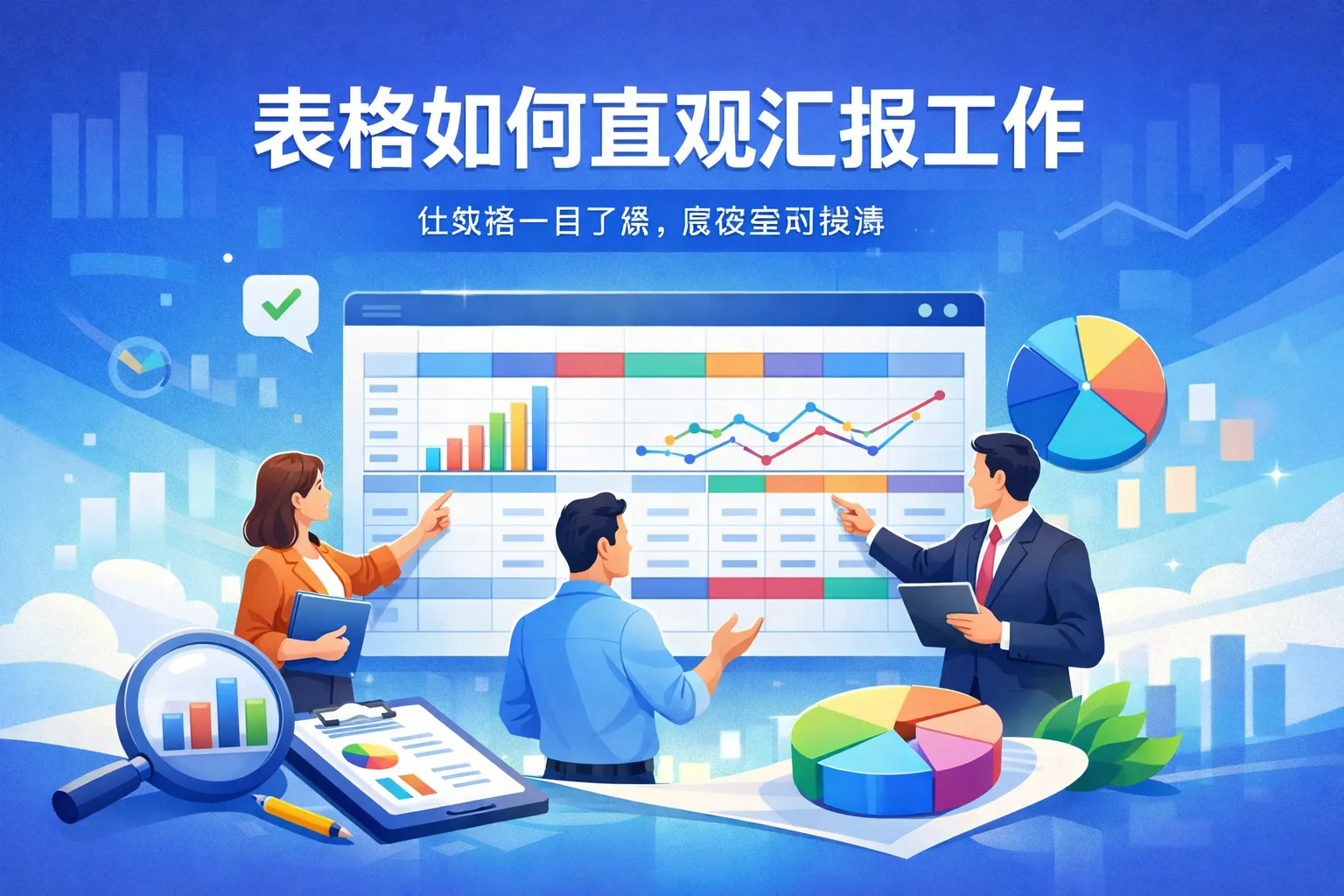 表格如何直观汇报工作
