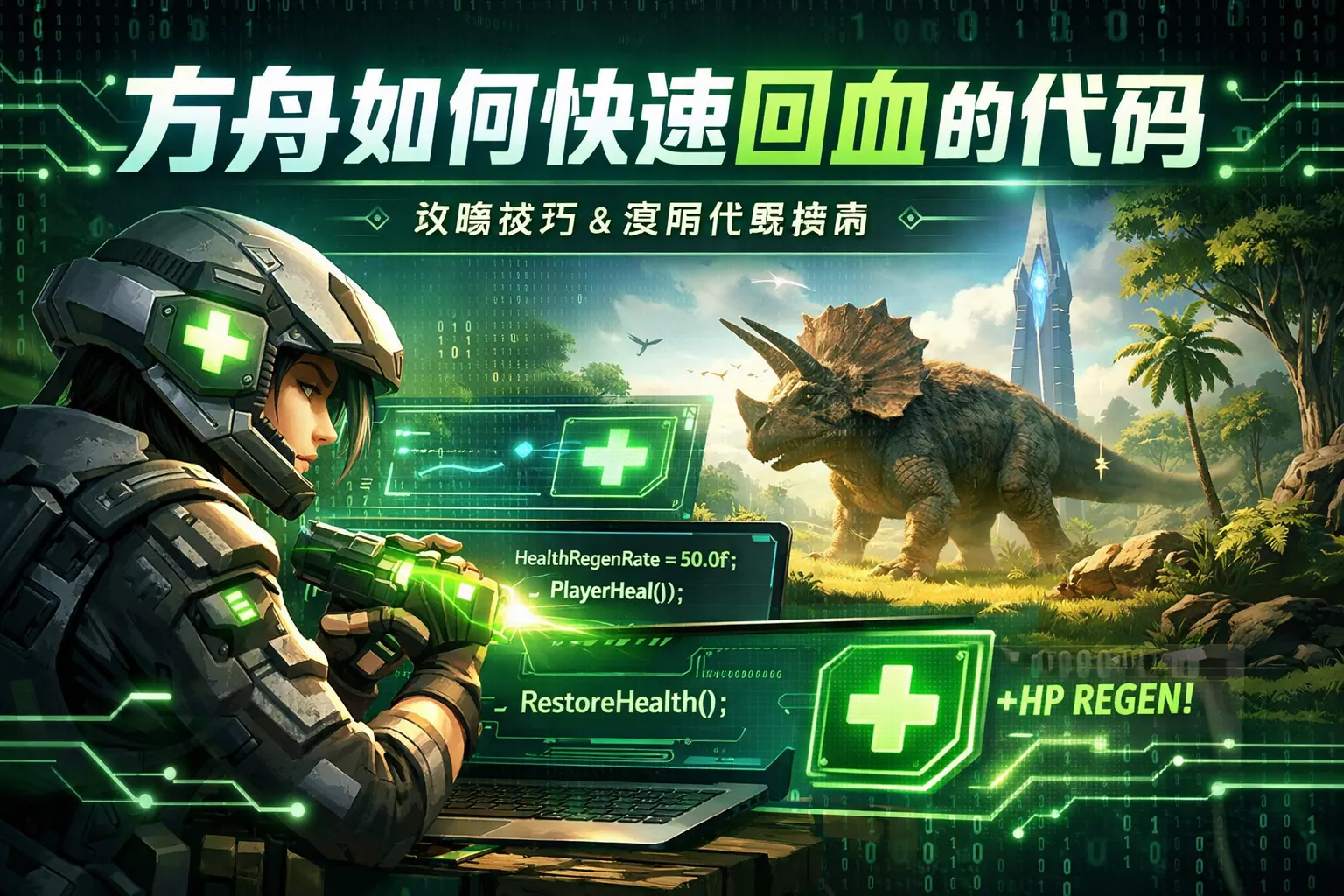 方舟如何快速回血的代码