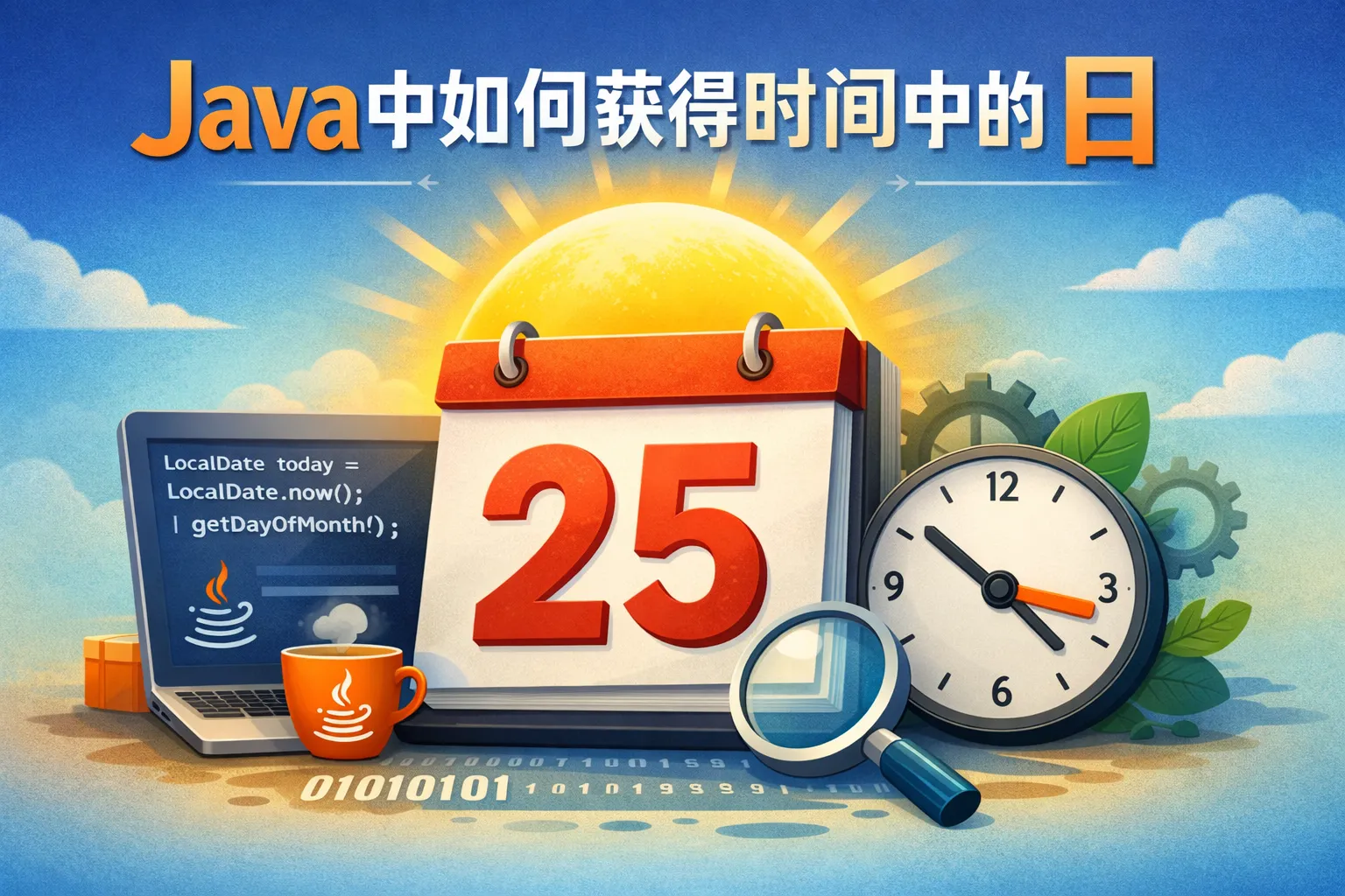 java中如何获得时间中的日