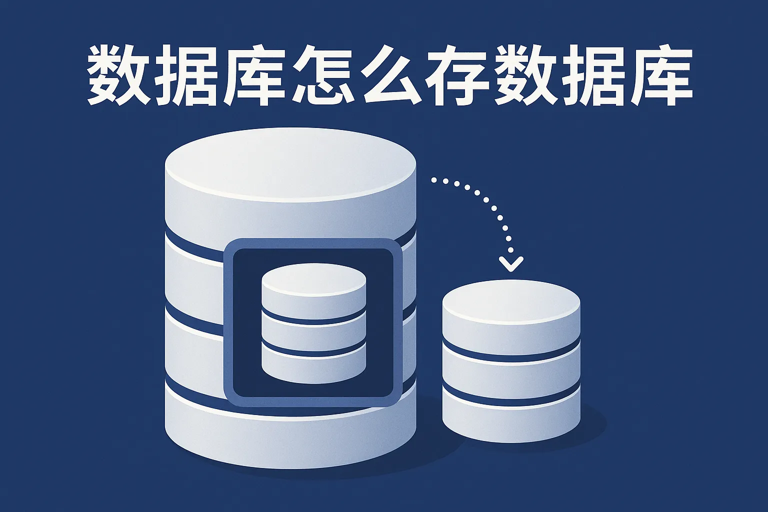 数据库怎么存数据库