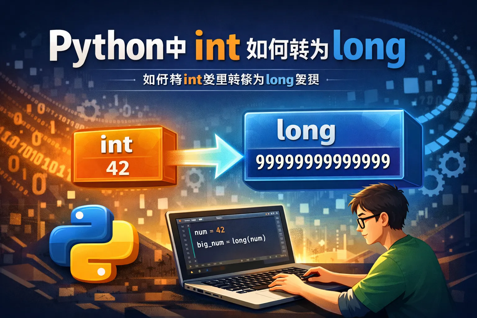 python中int如何转为long