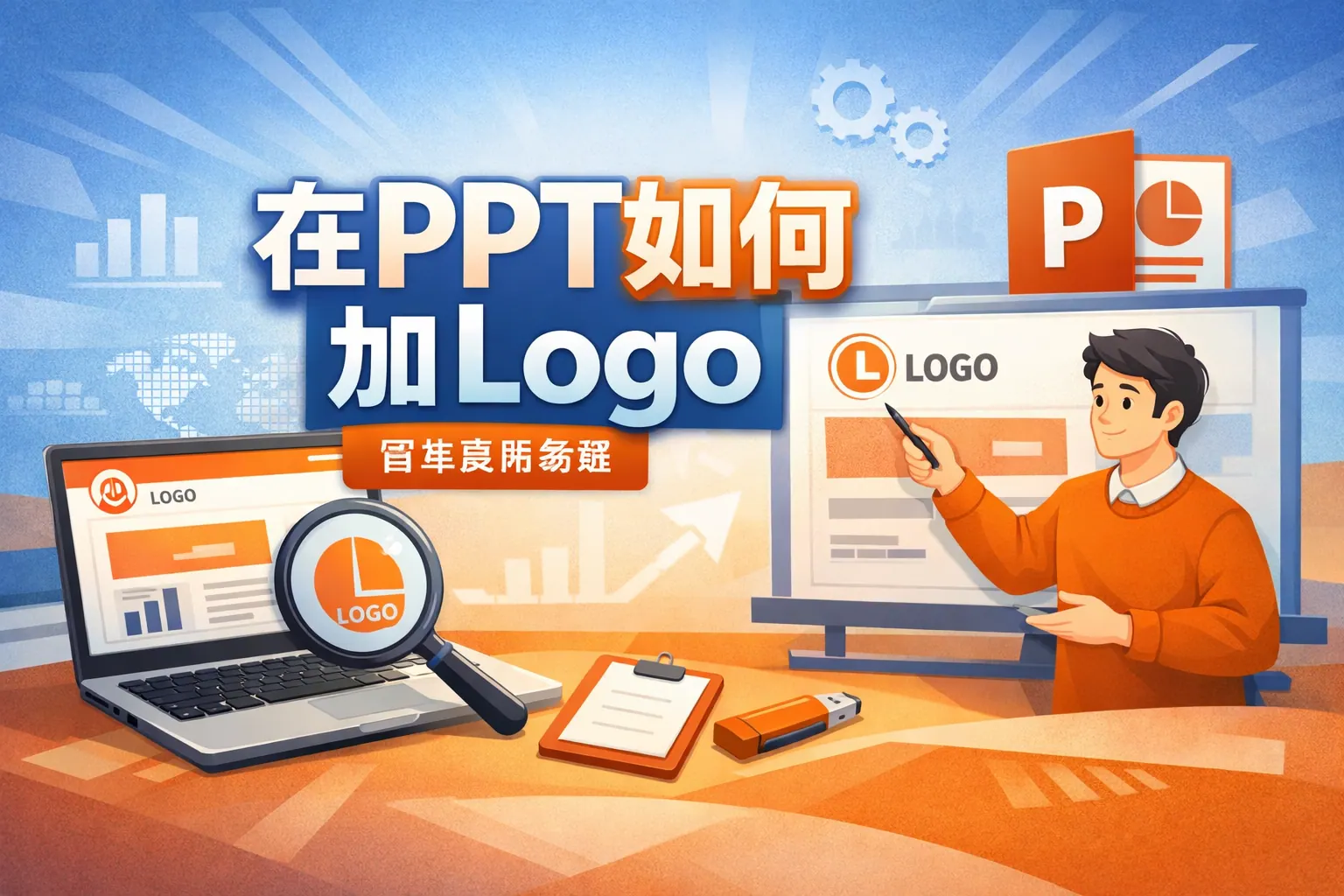 在ppt如何加logo