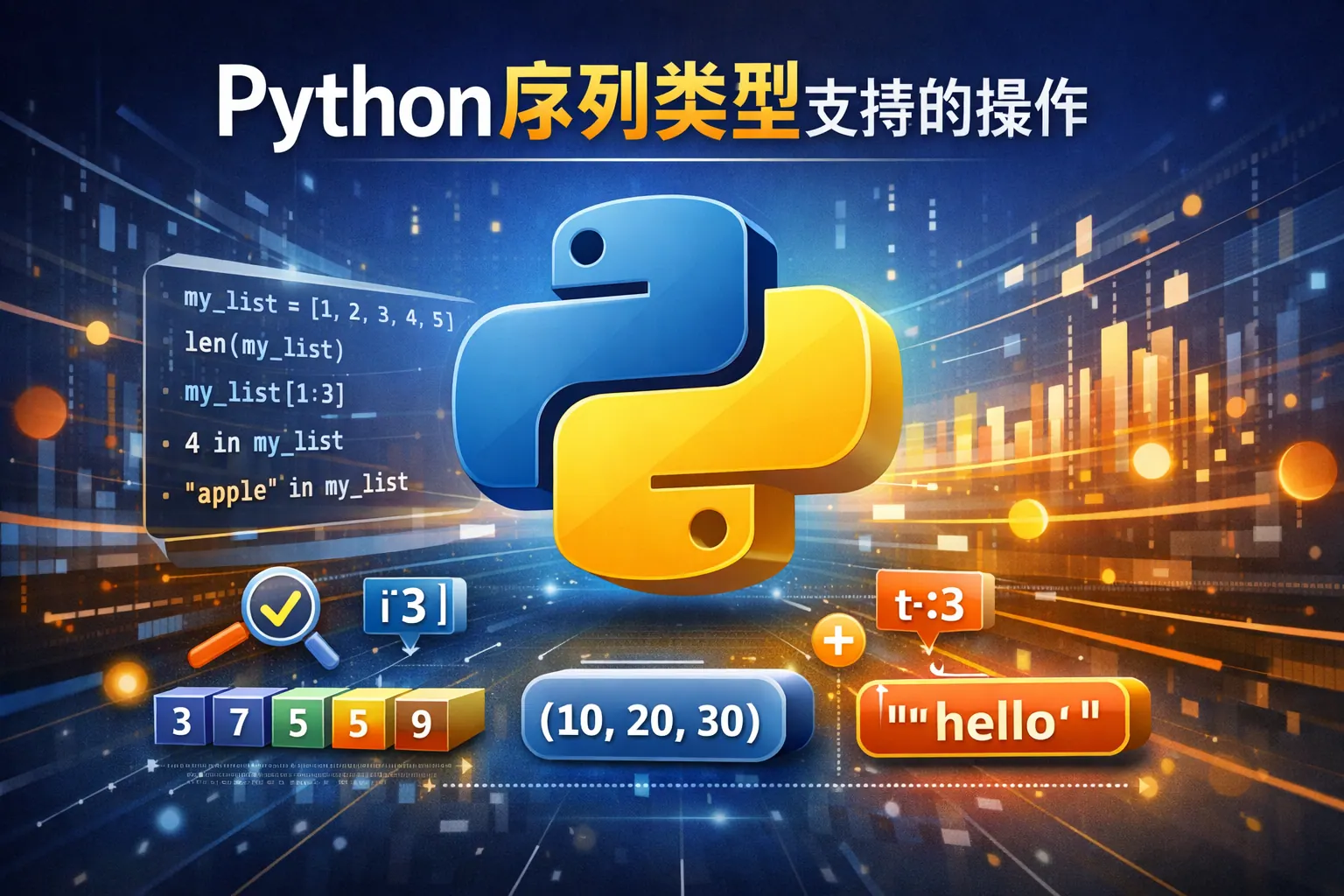 python序列类型支持的操作