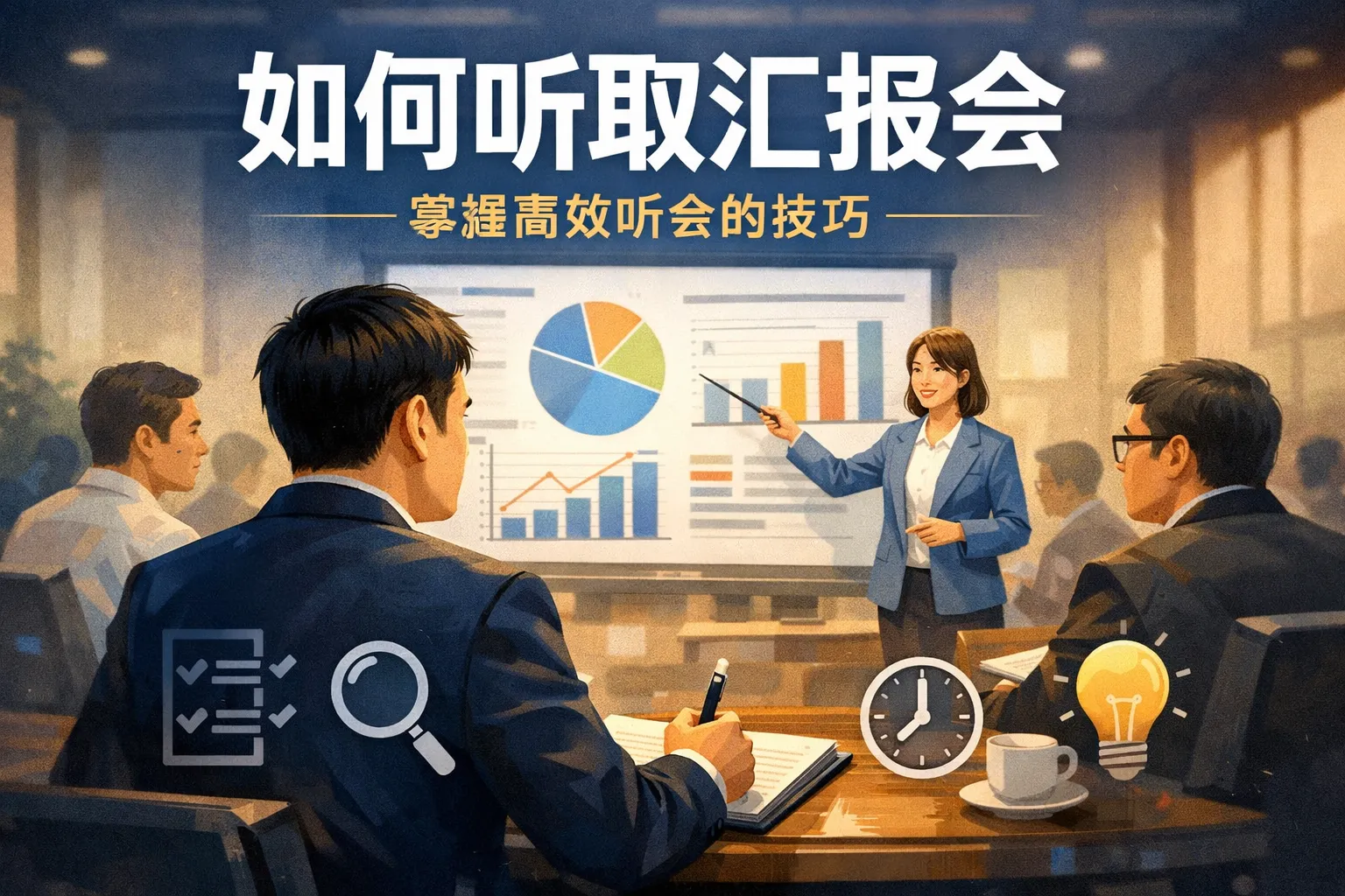 如何听取汇报会