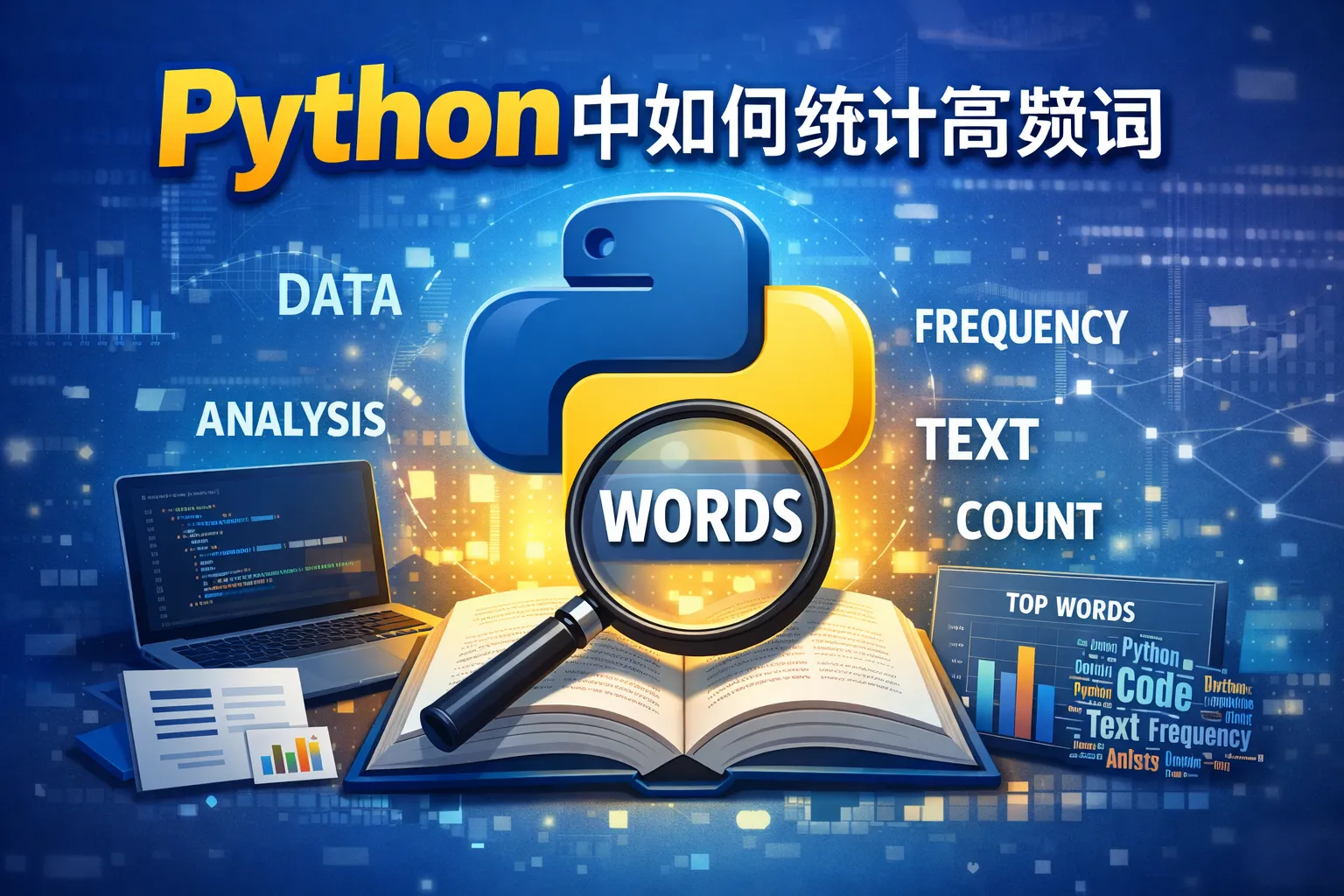 python中如何统计高频词