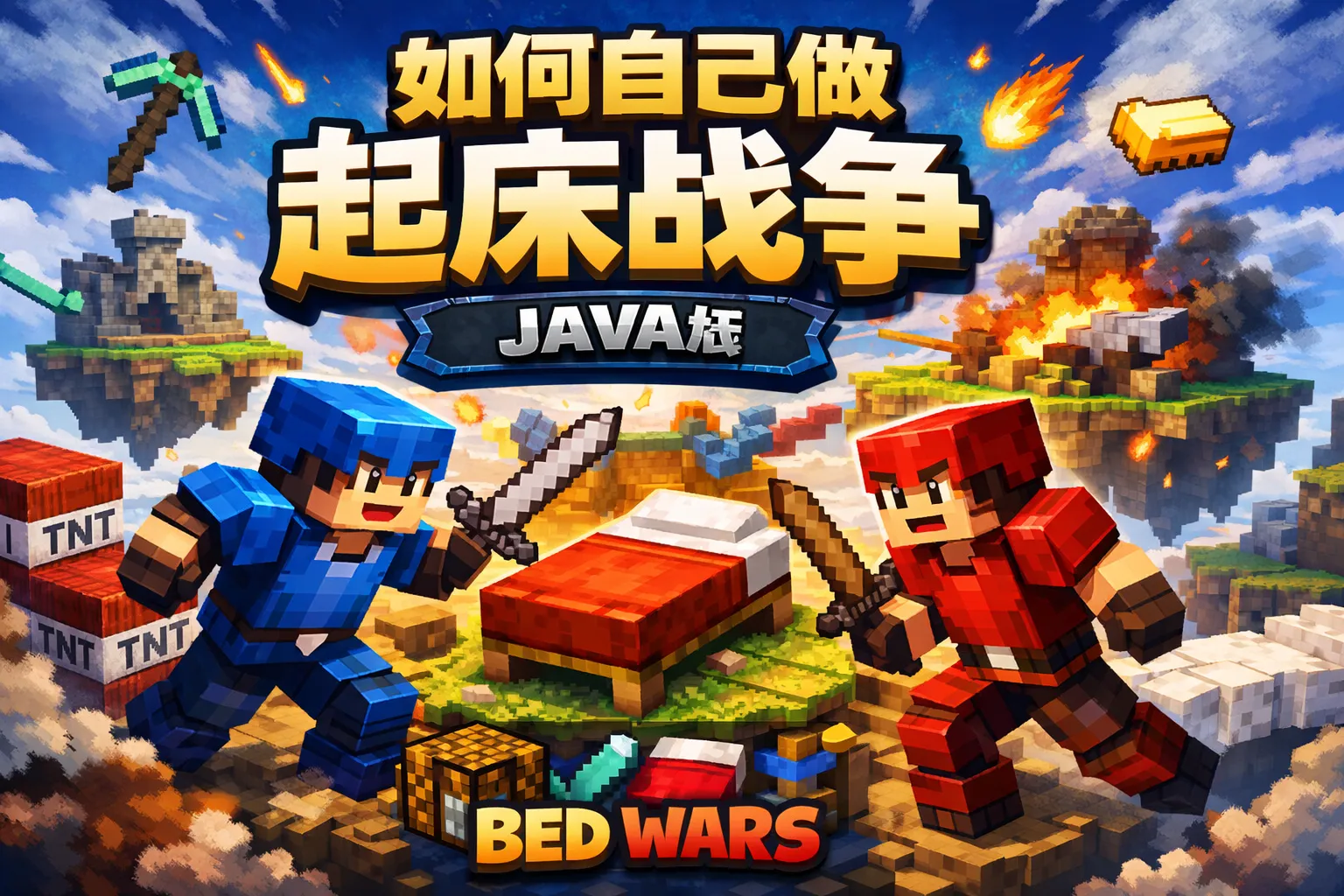 如何自己做起床战争java版