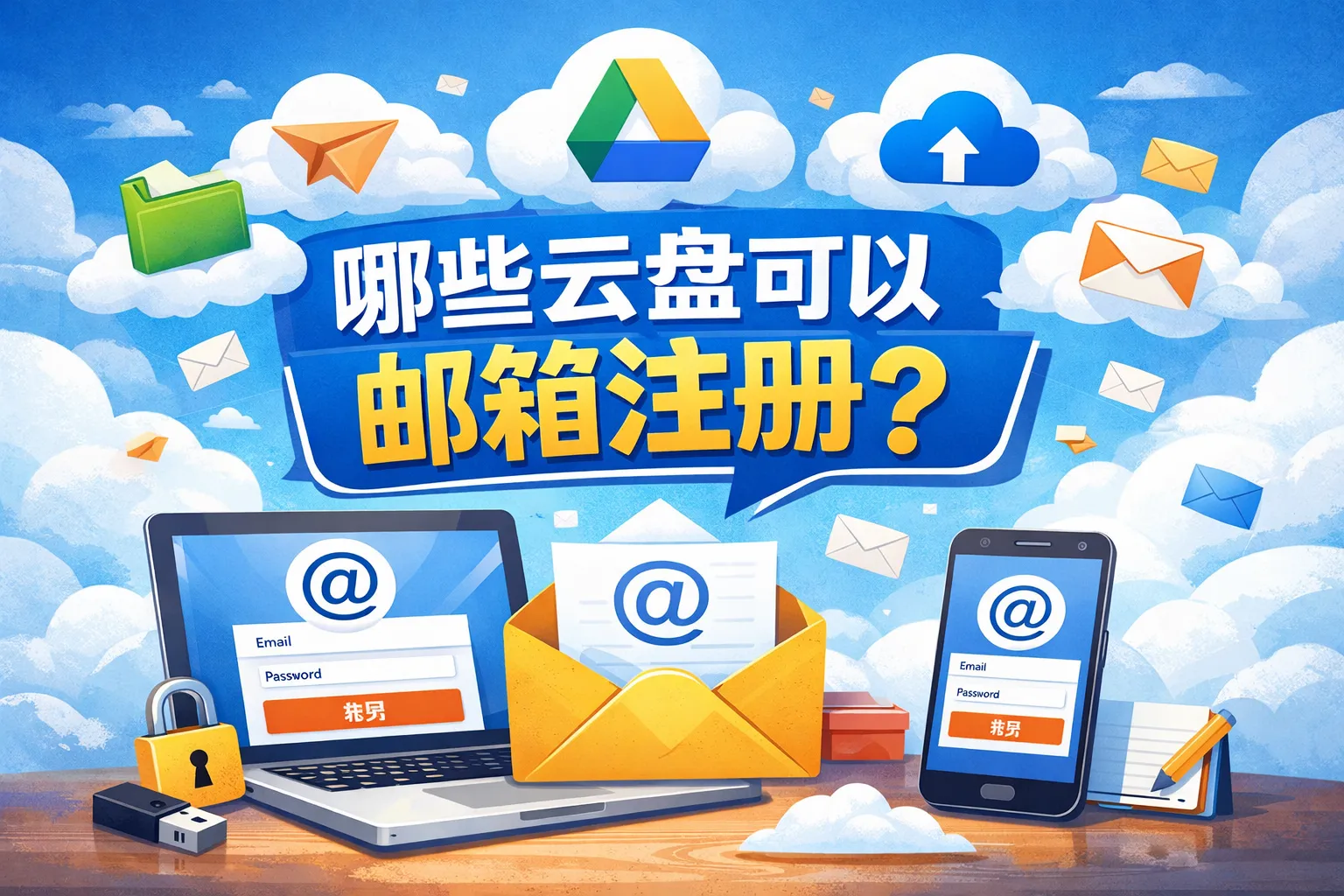 哪些云盘可以邮箱注册