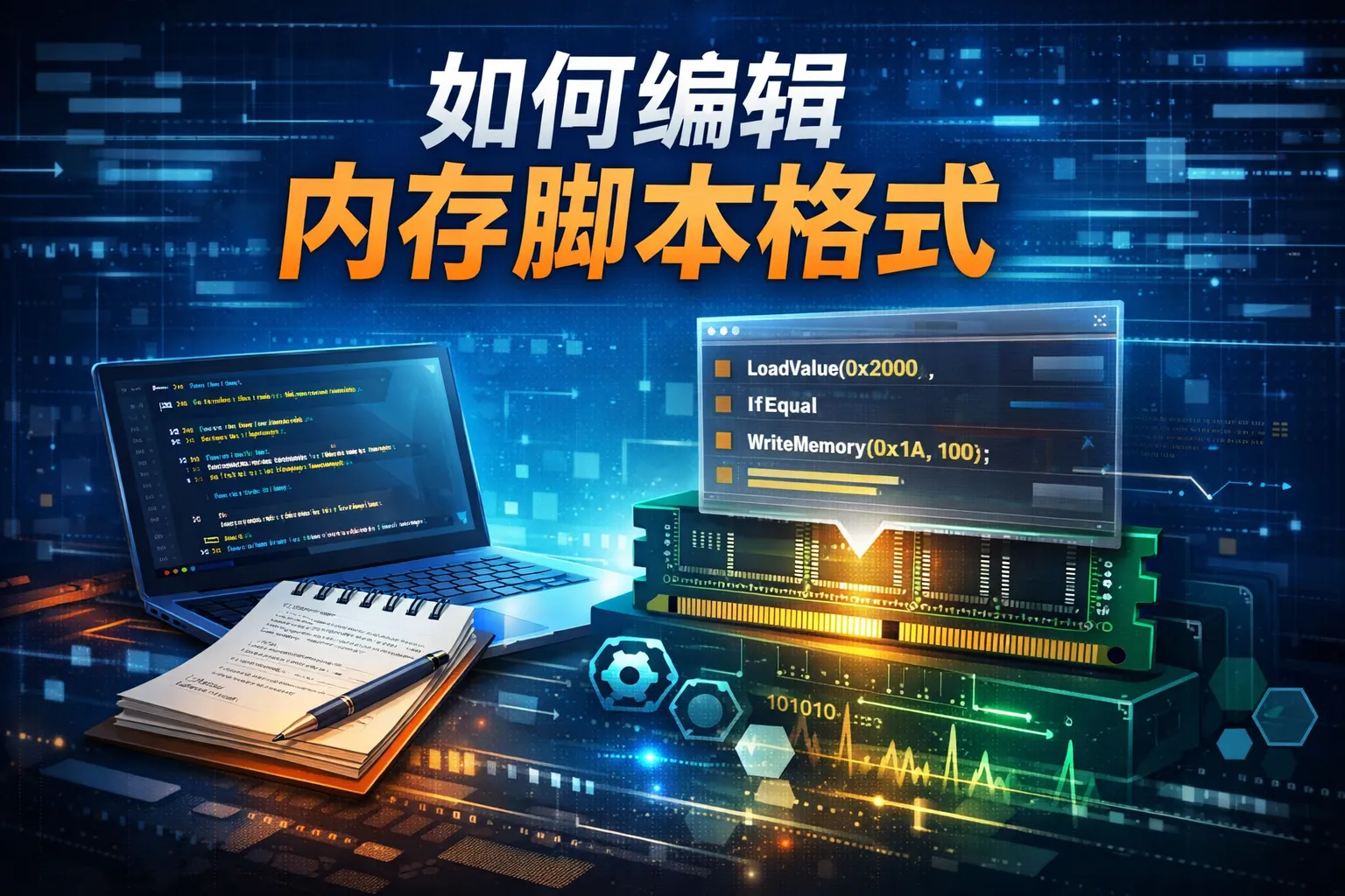 如何编辑内存脚本格式