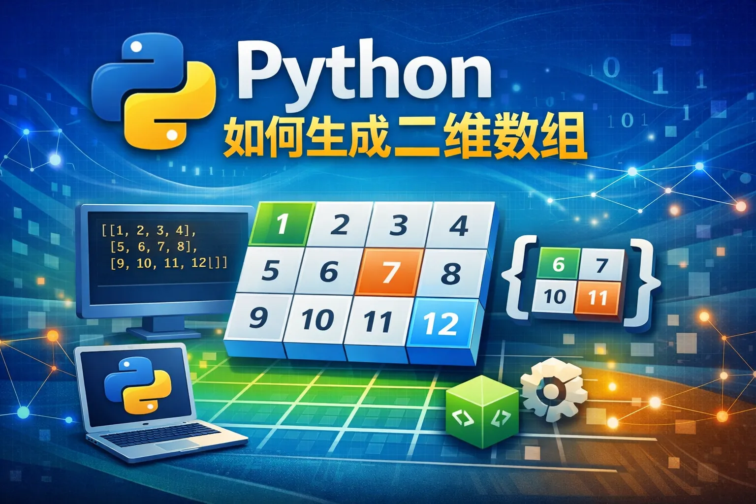 python如何生成二维数组
