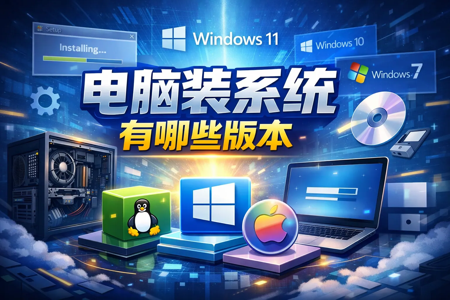 电脑装系统有哪些版本