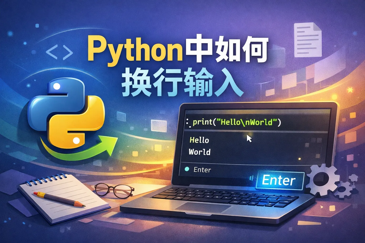 python中如何换行输入