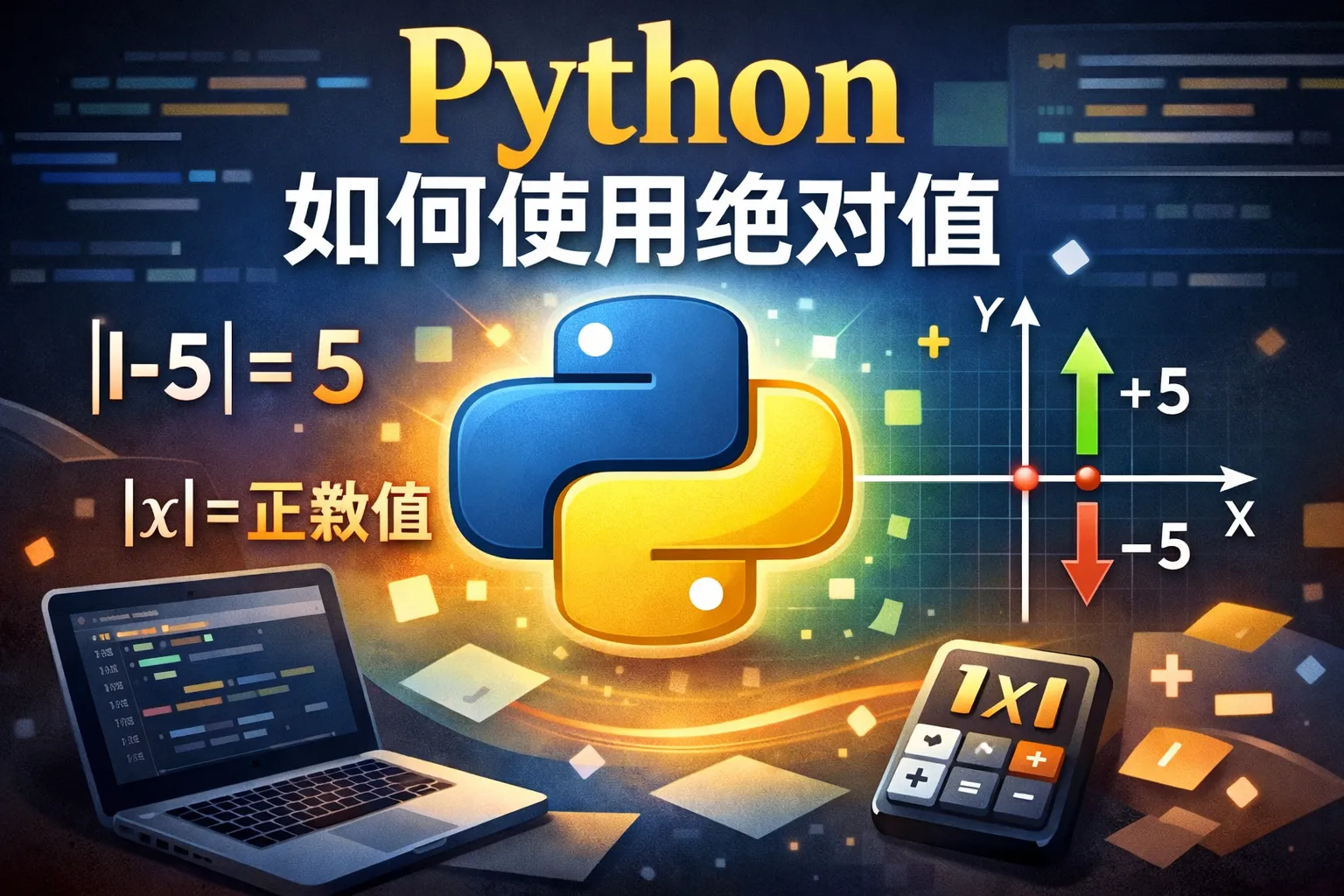 python如何使用绝对值