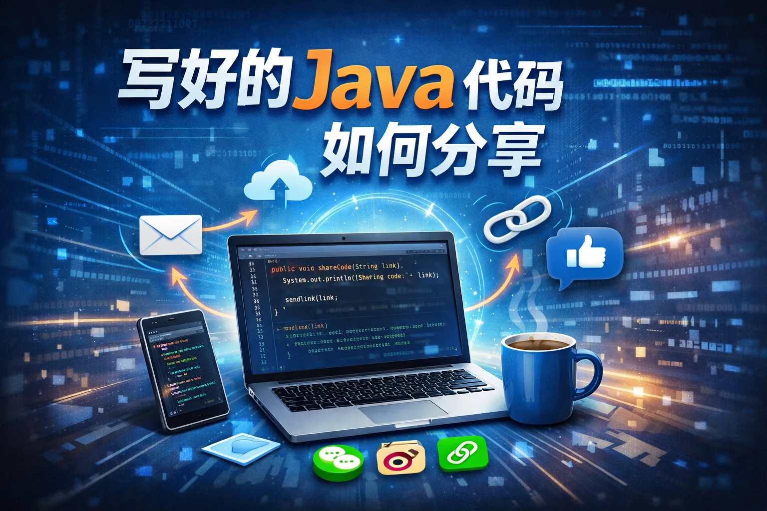 写好的java代码如何分享