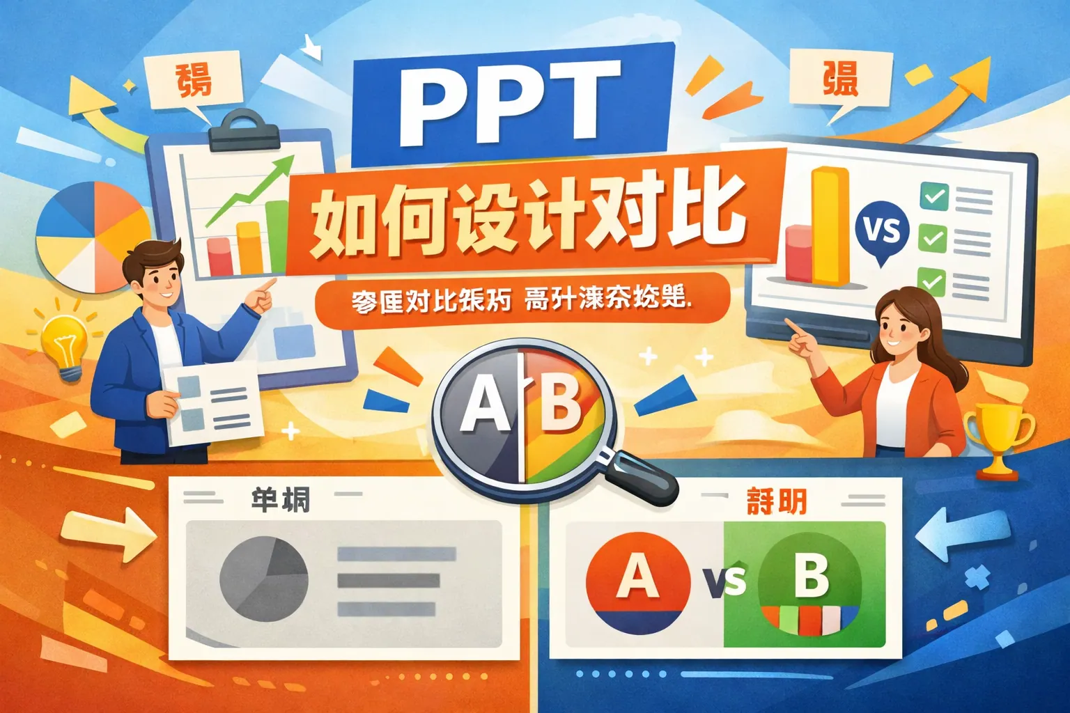 ppt如何设计对比