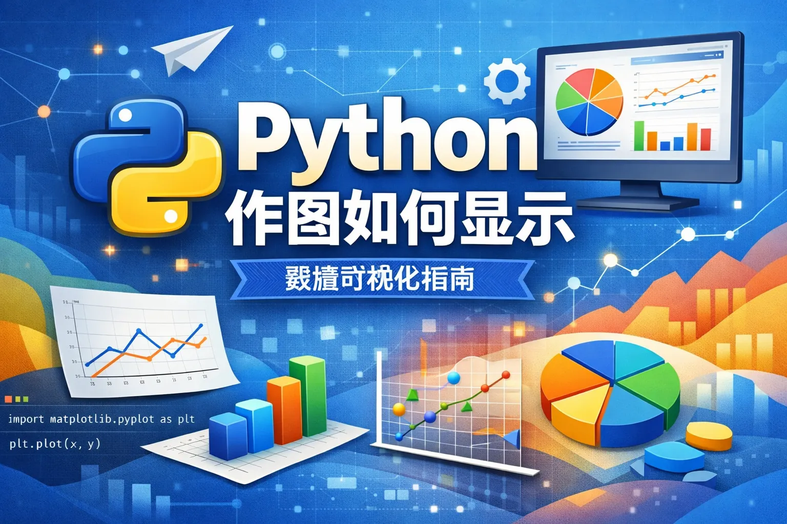 python 作图如何显示