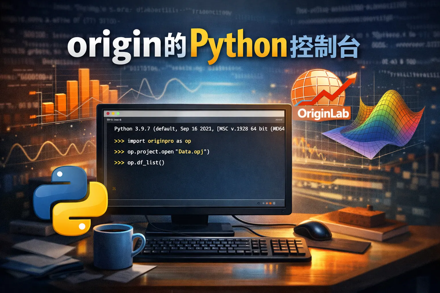 origin的python控制台