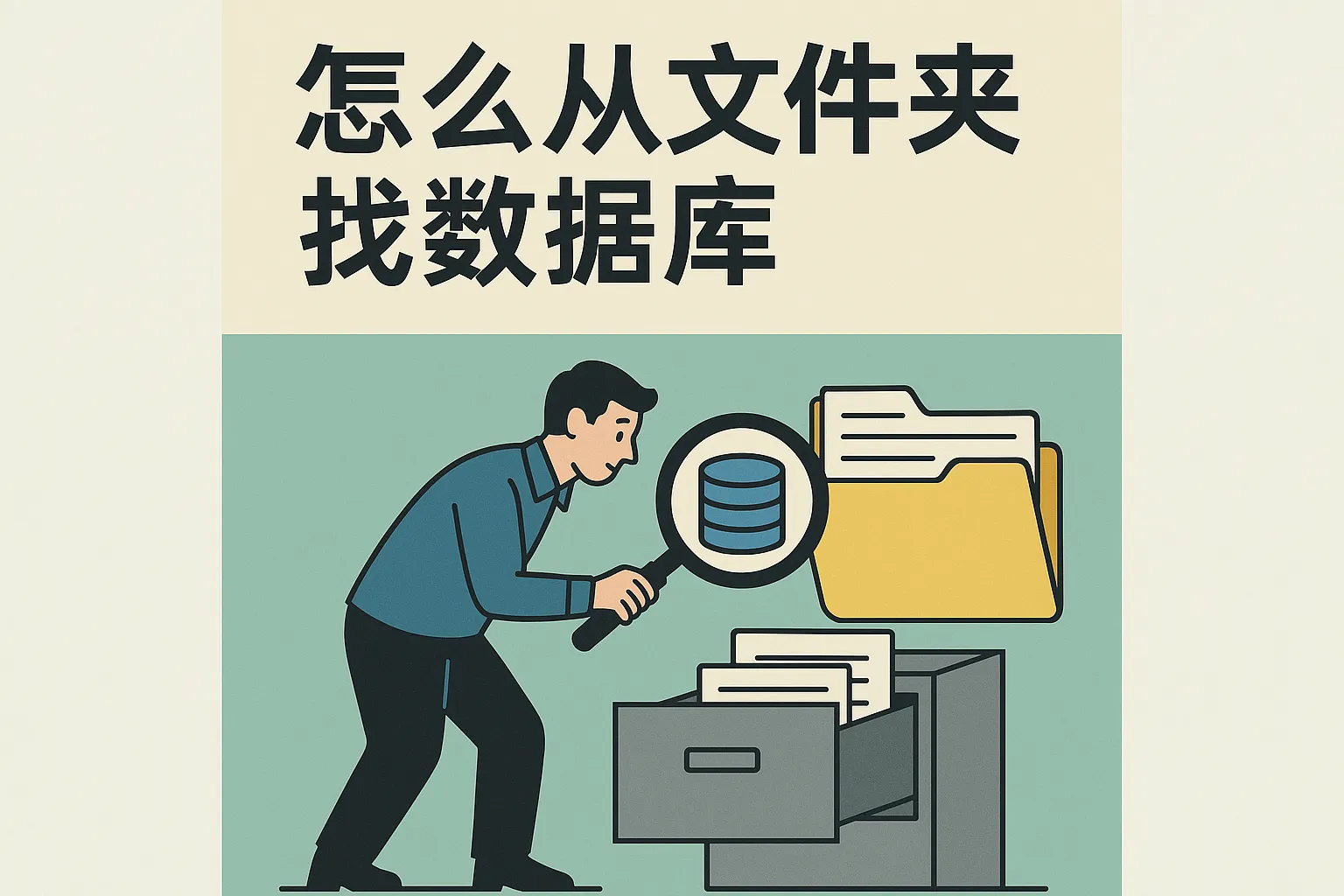 怎么从文件夹找数据库