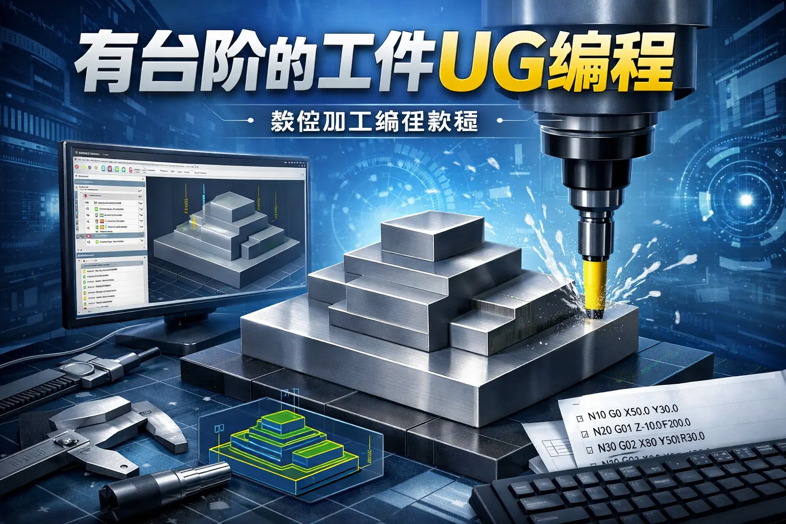 有台阶的工件ug编程