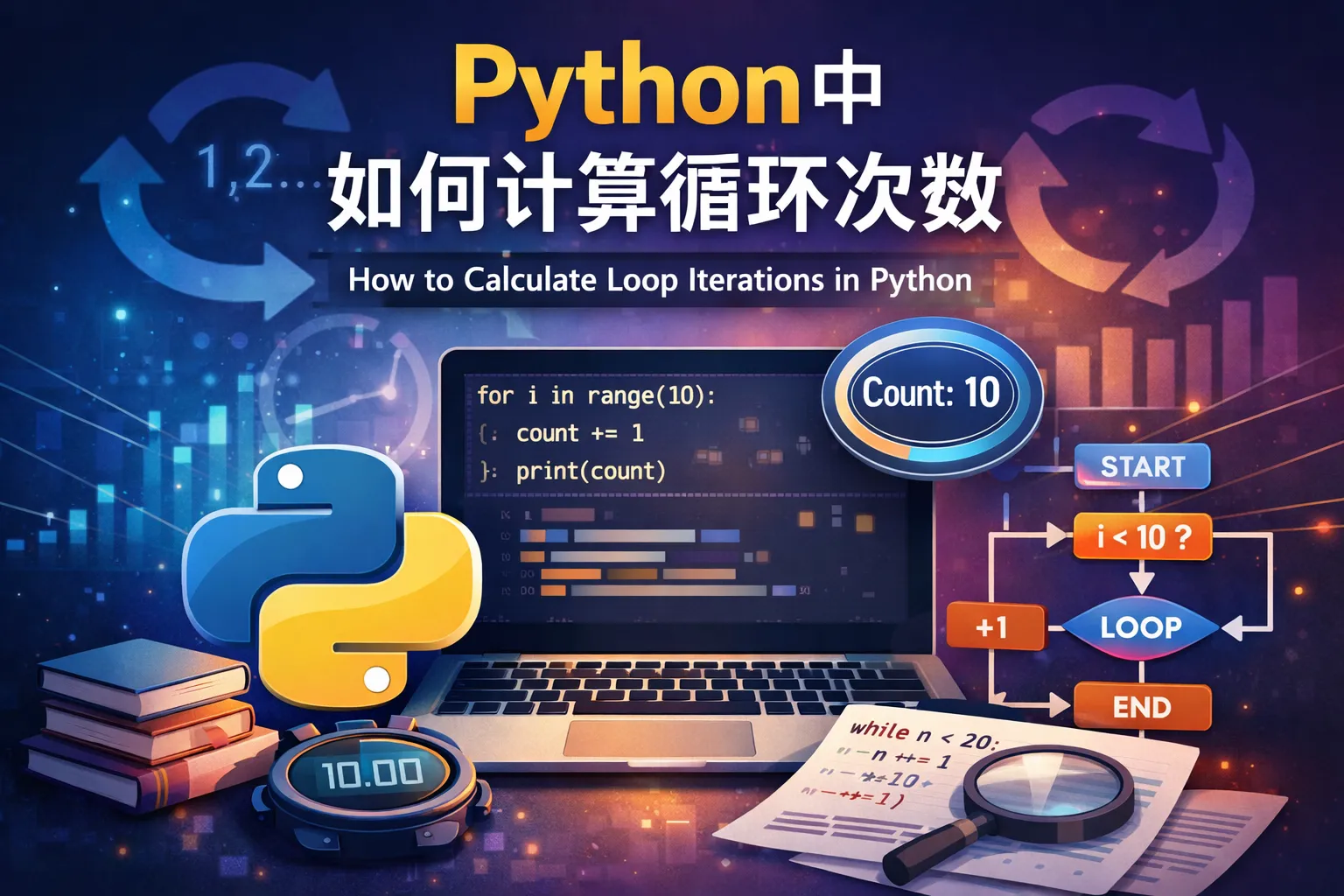 python中如何计算循环次数