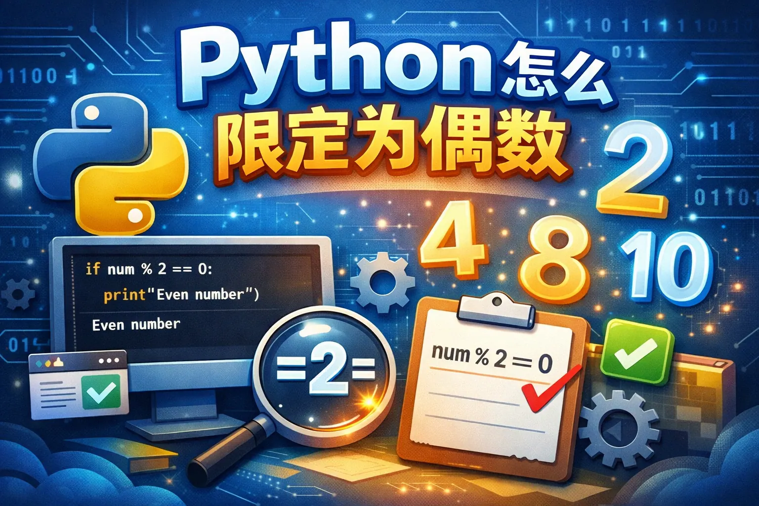 python怎么限定为偶数