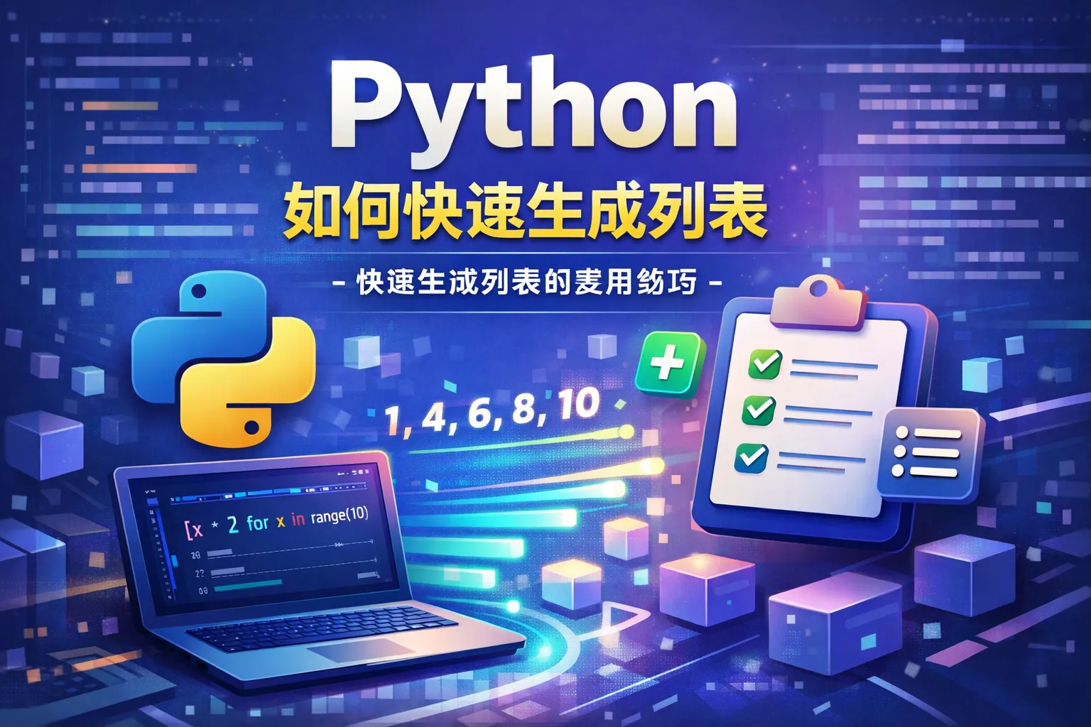 python如何快速生成列表