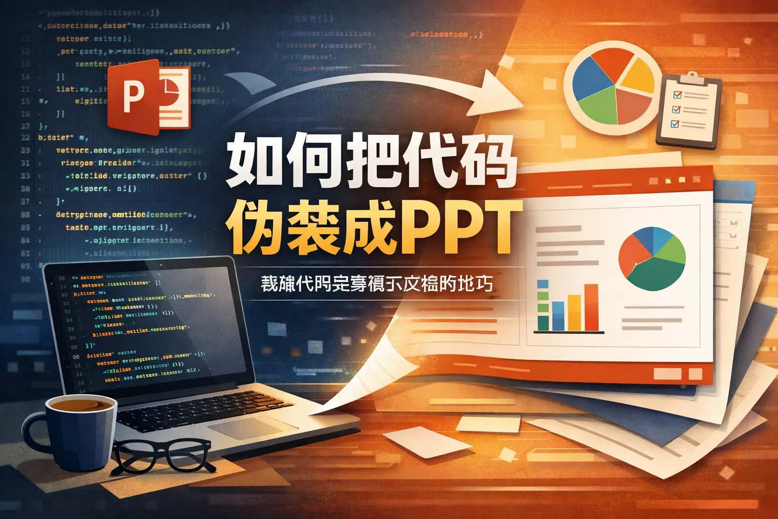 如何把代码伪装成ppt