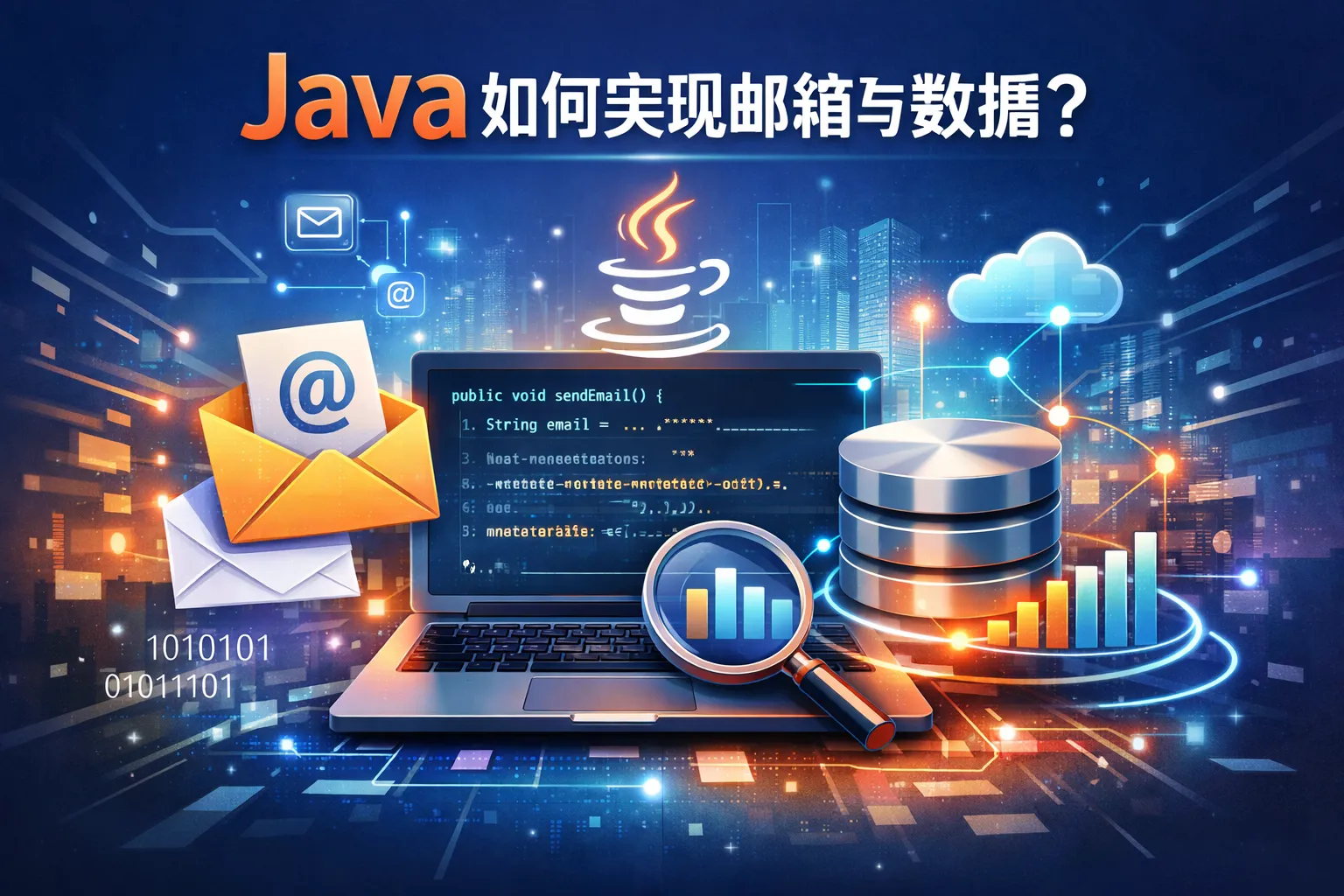 java如何实现邮箱与数据