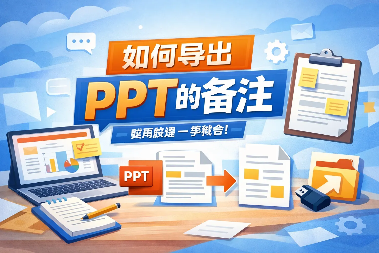 如何导出ppt的备注