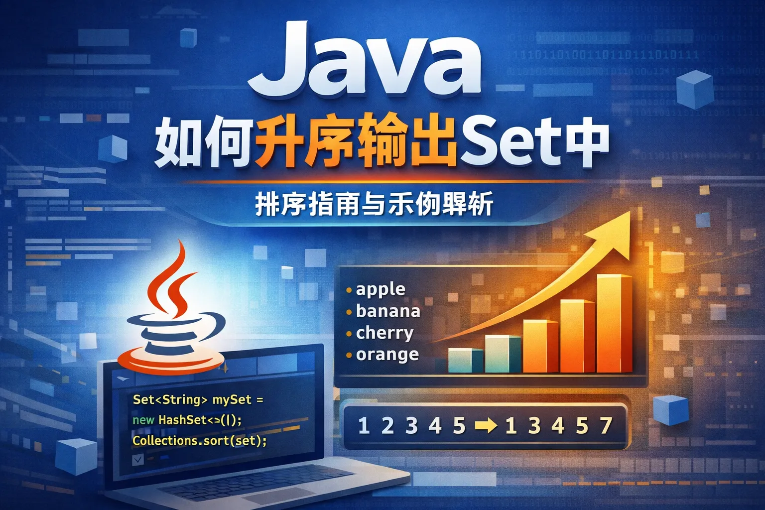 java如何升序输出set中