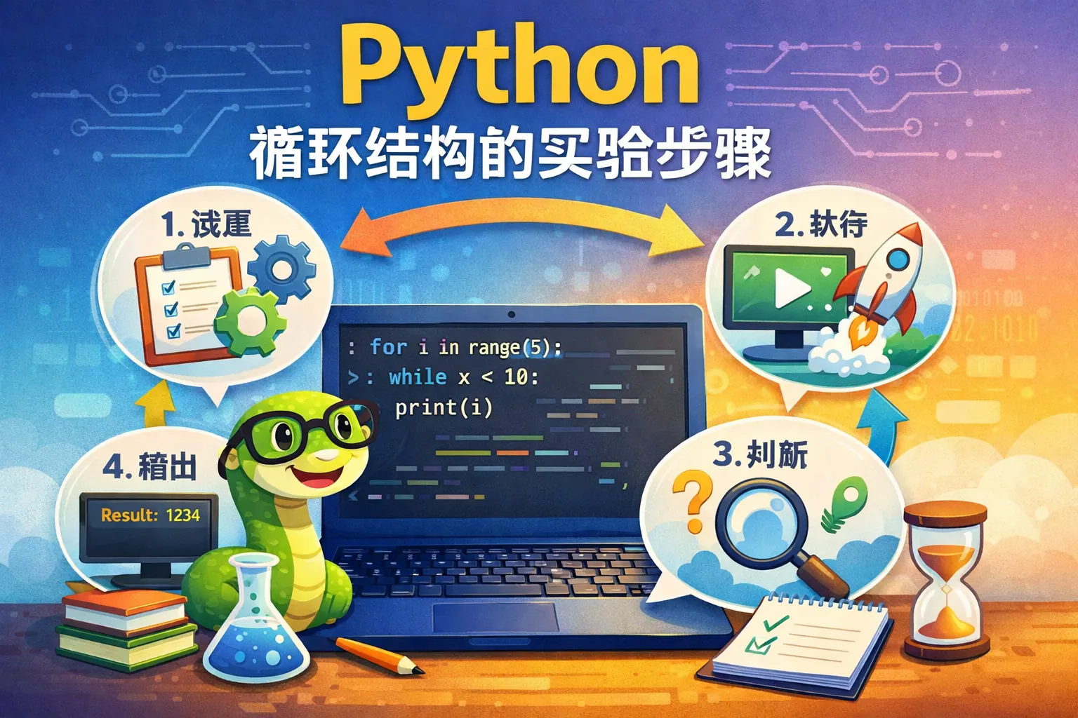 python循环结构的实验步骤