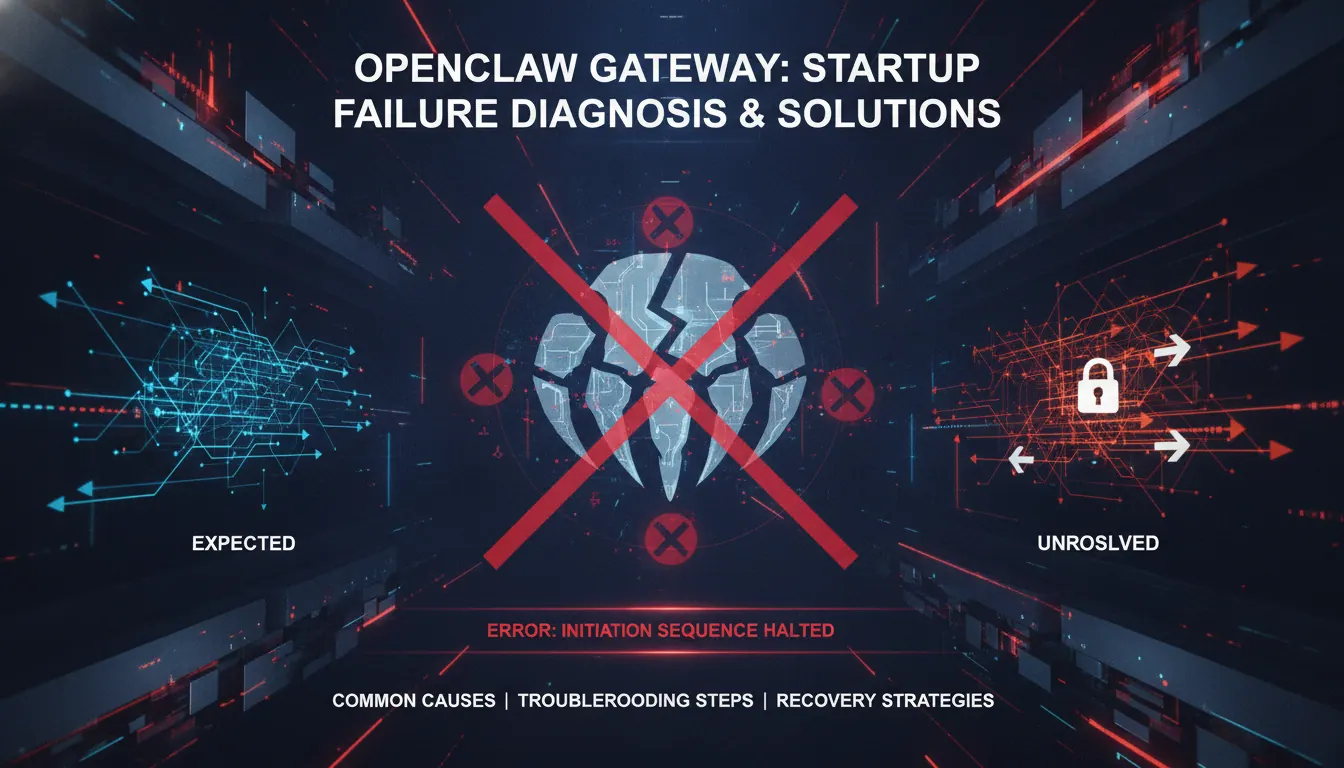 OpenClaw Gateway 无法启动为什么会出现以及解决思路