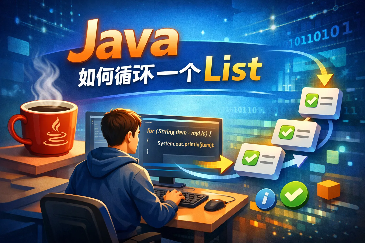 java如何循环一个list