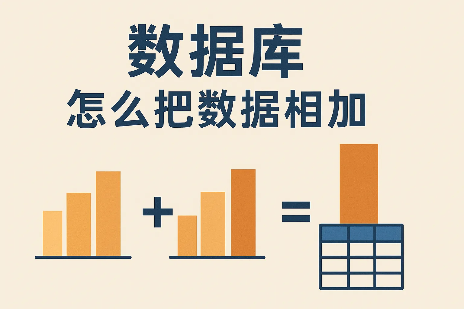 数据库怎么把数据相加