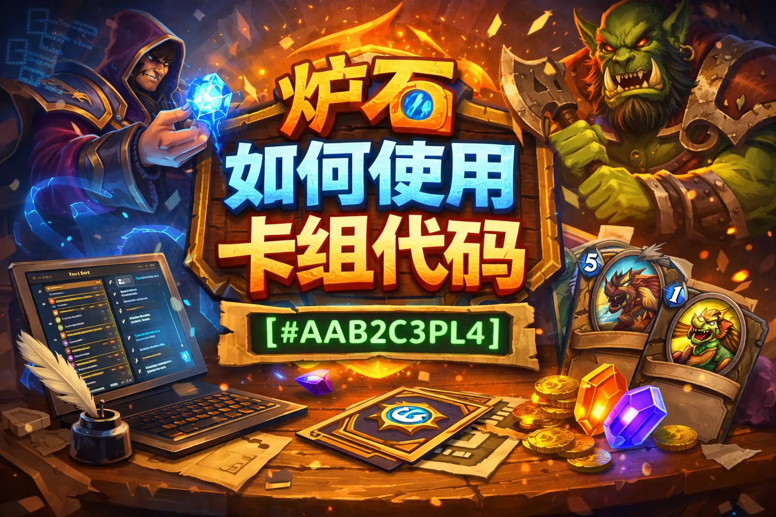 炉石如何使用卡组代码