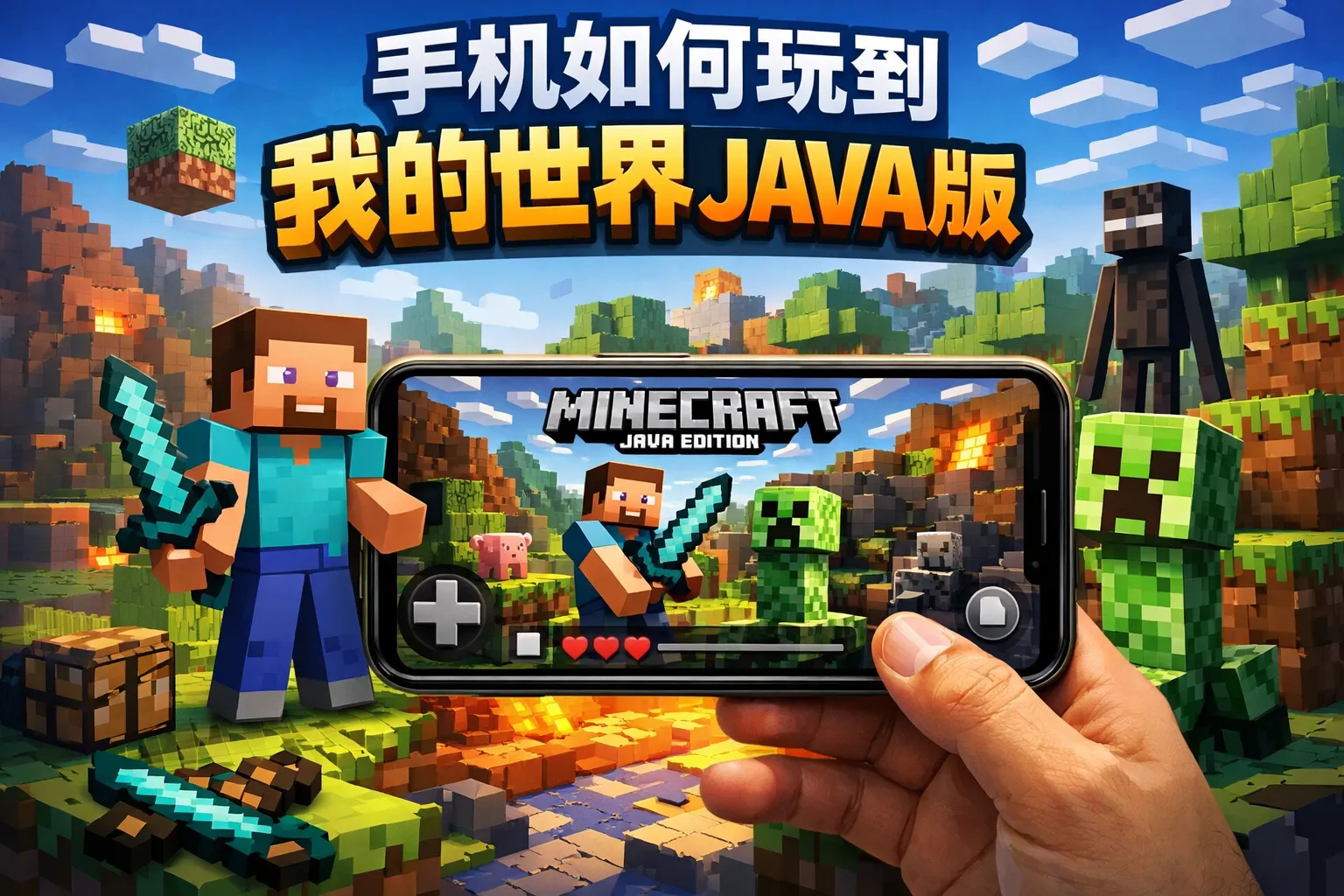 手机如何玩到我的世界java版