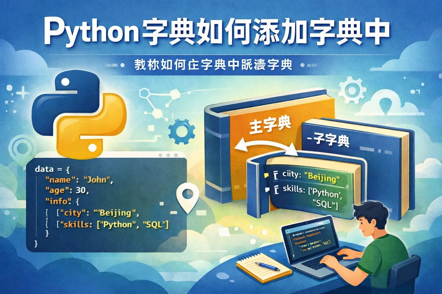 python字典如何添加字典中