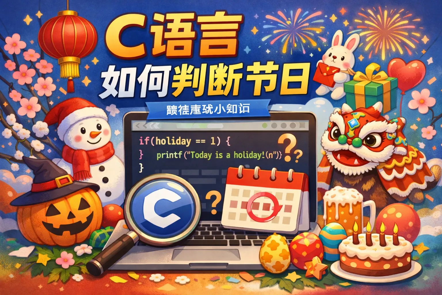 c语言如何判断节日