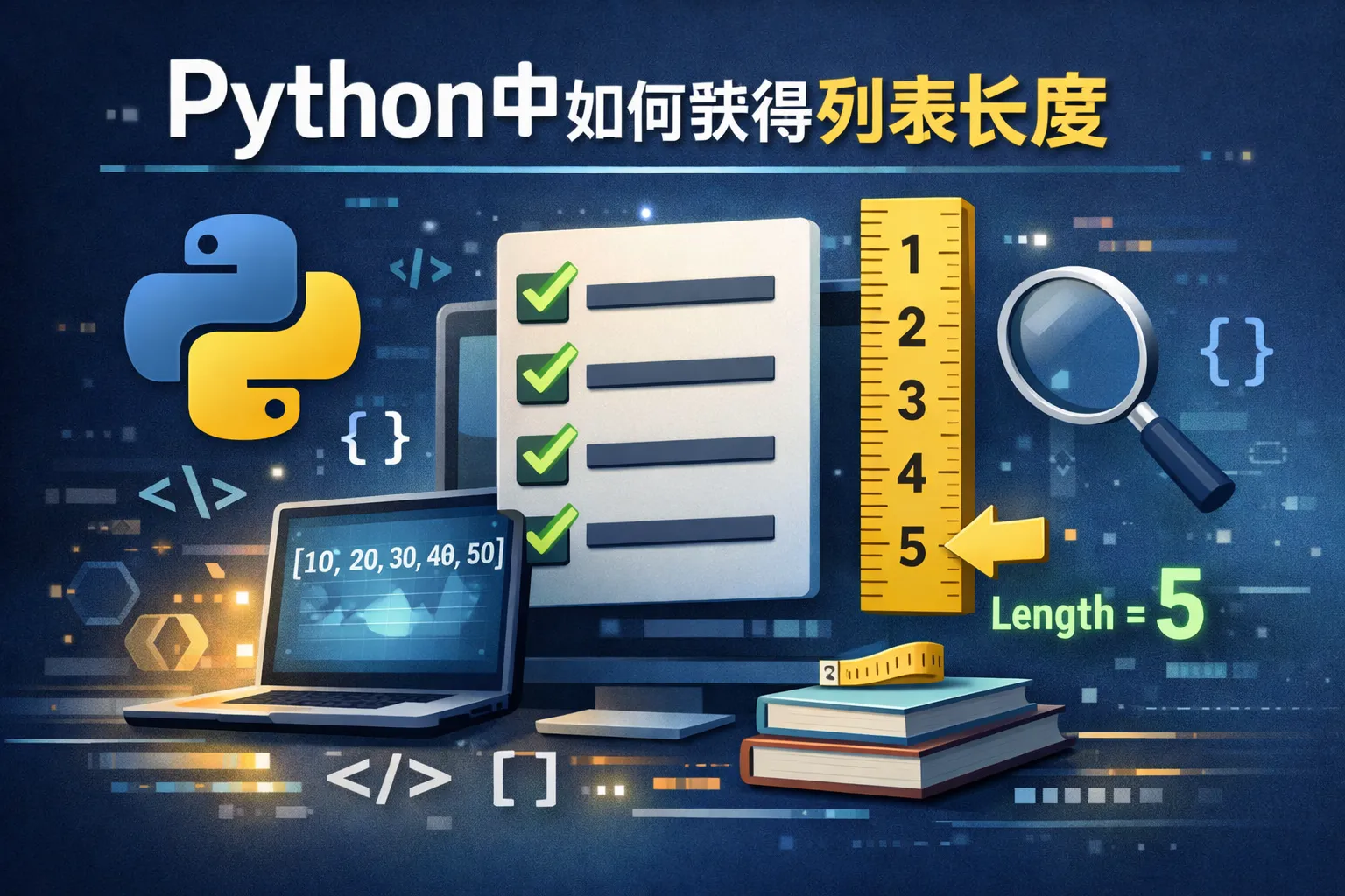 Python中如何获得列表长度