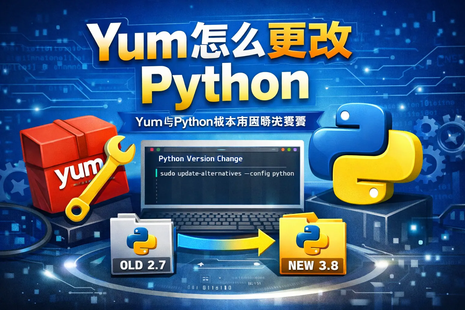 yum怎么更改python