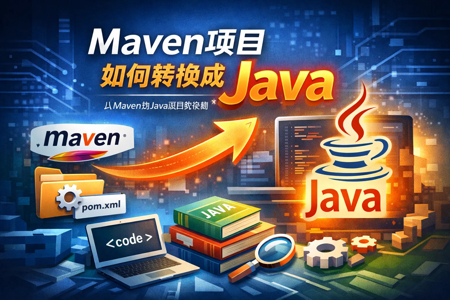 maven项目如何转换成java