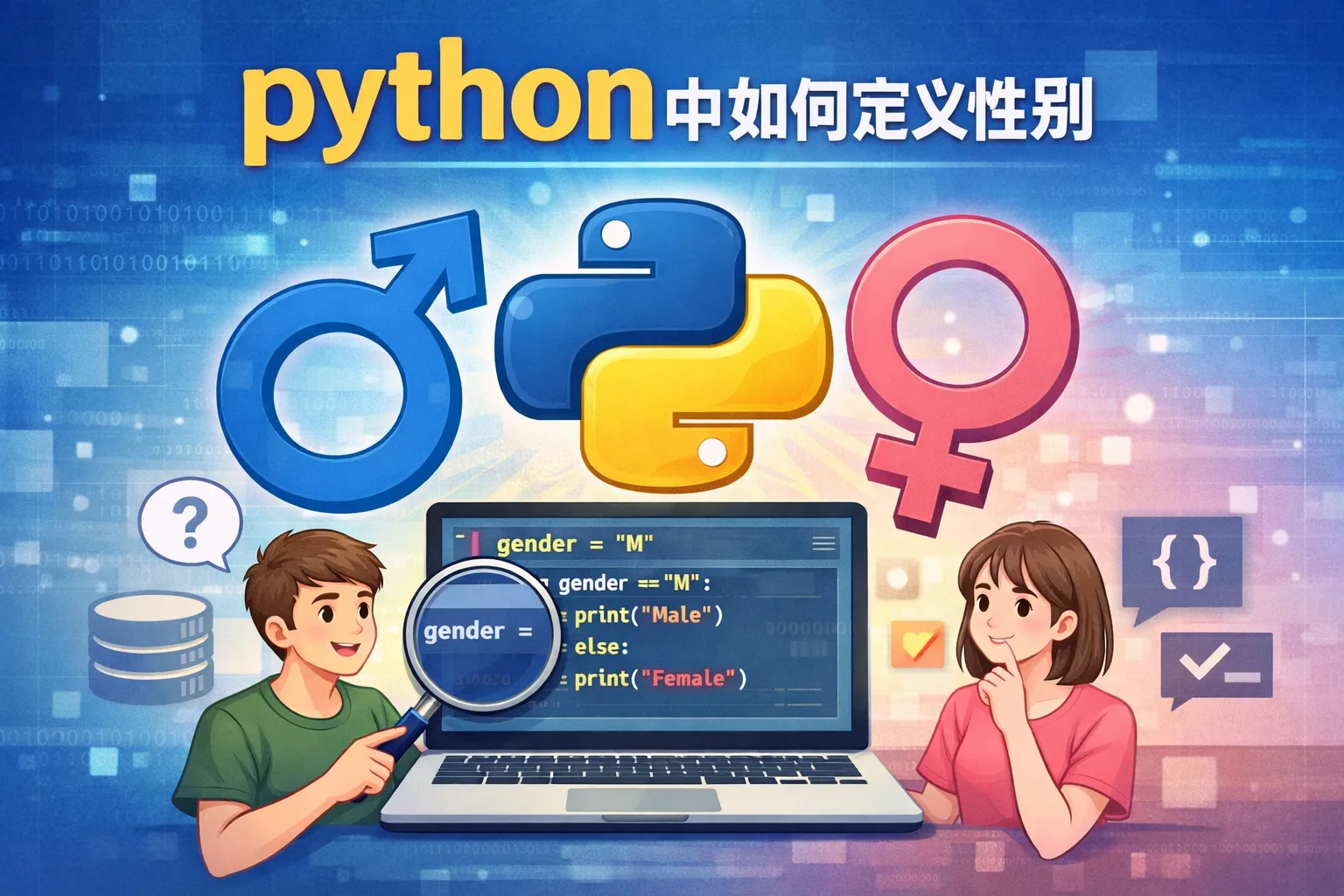 python中如何定义性别