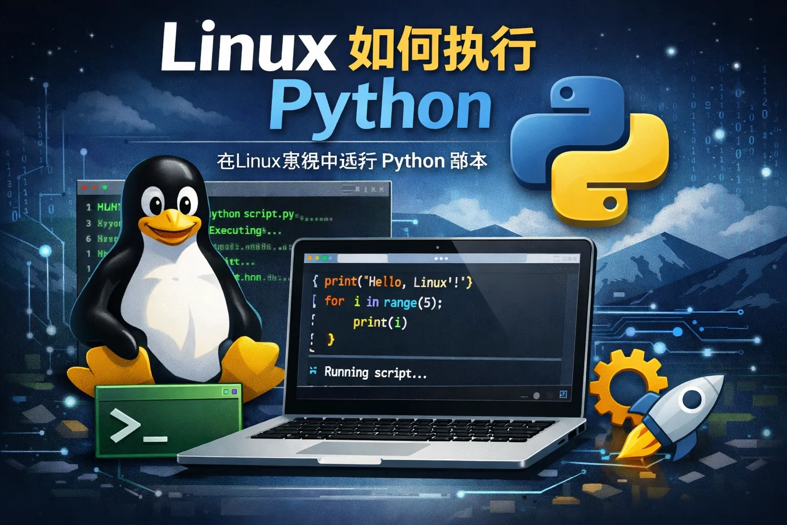 linux 如何执行python