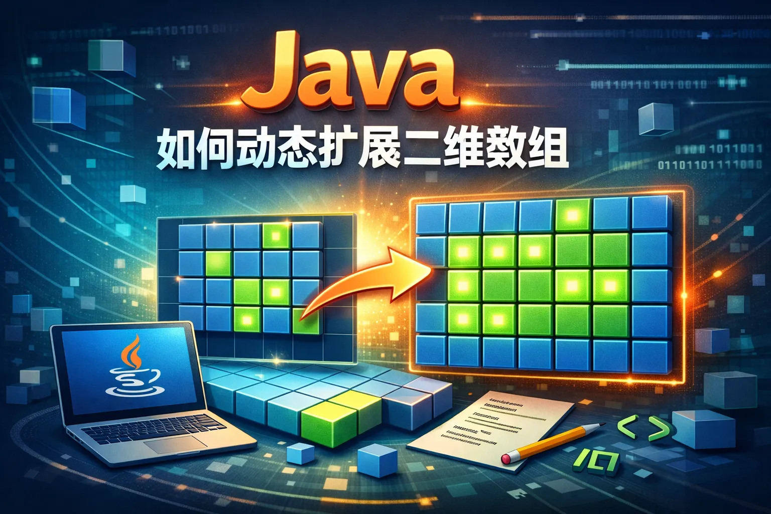 java如何动态扩展二维数组