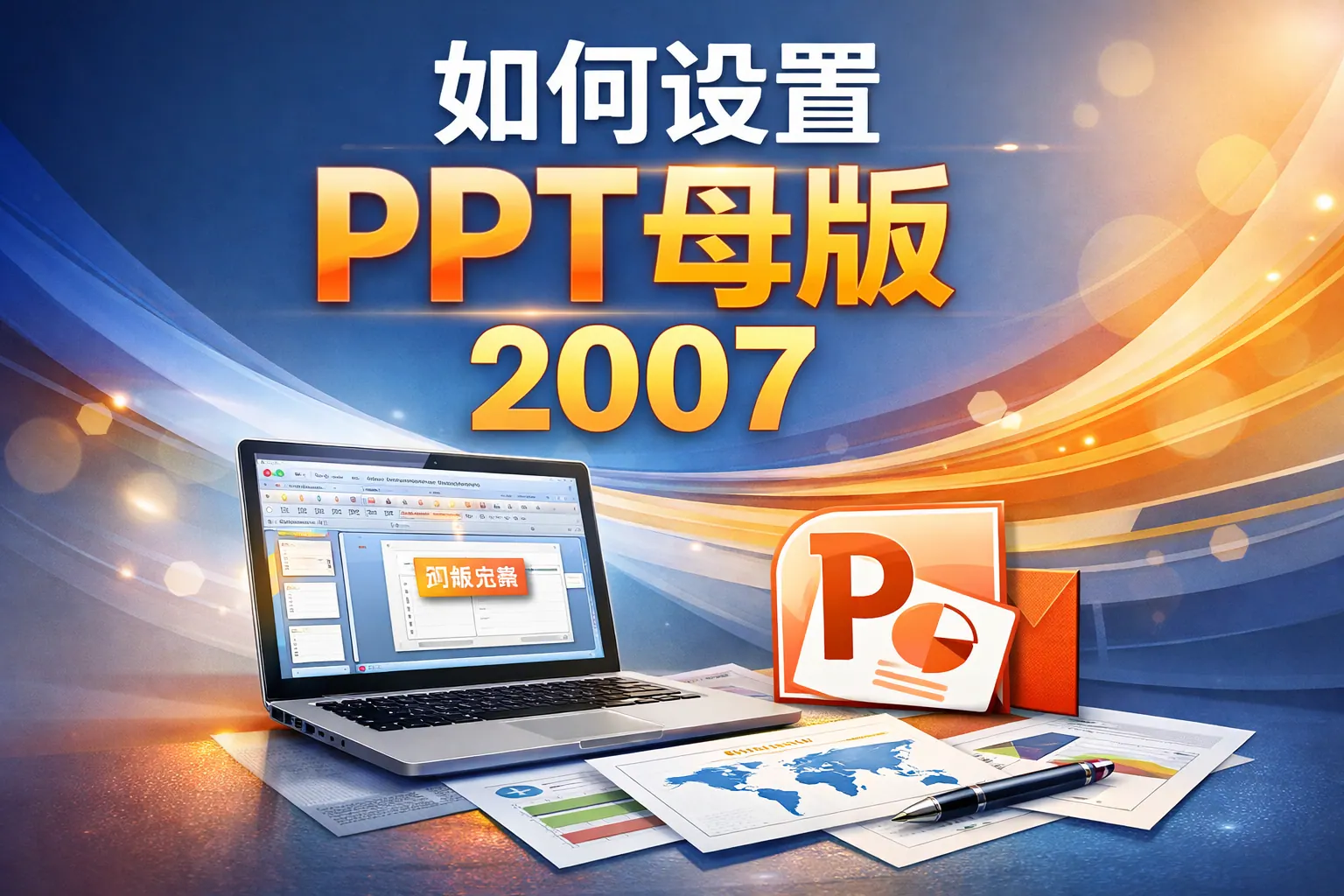 如何设置ppt母版2007