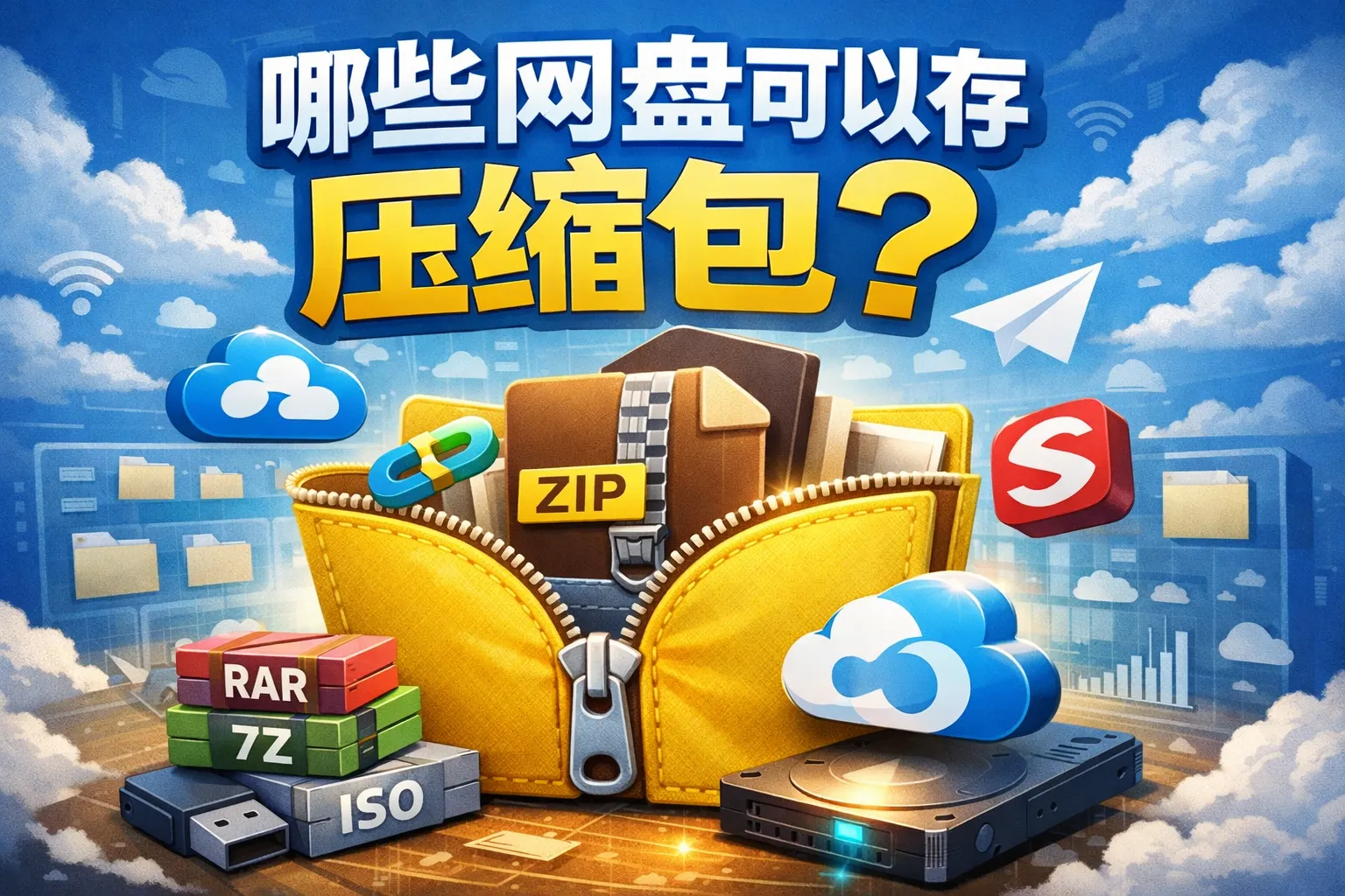 哪些网盘可以存压缩包