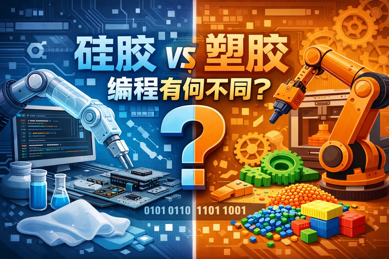 硅胶 塑胶编程有何不同