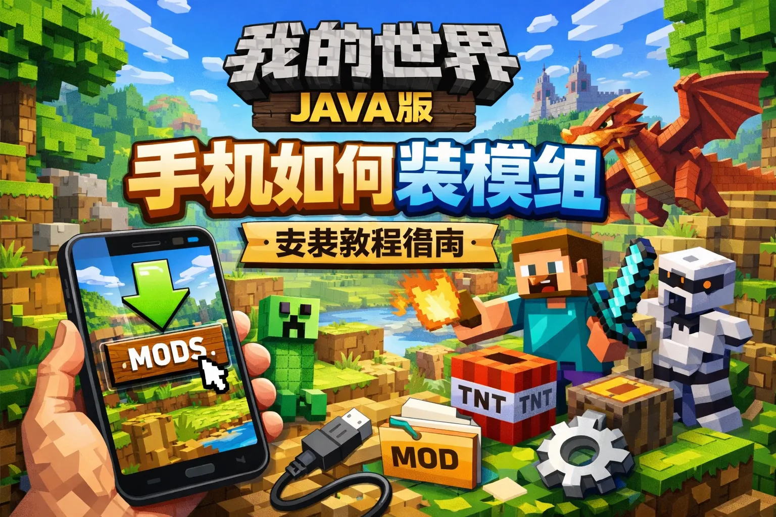 我的世界java版手机如何装模组