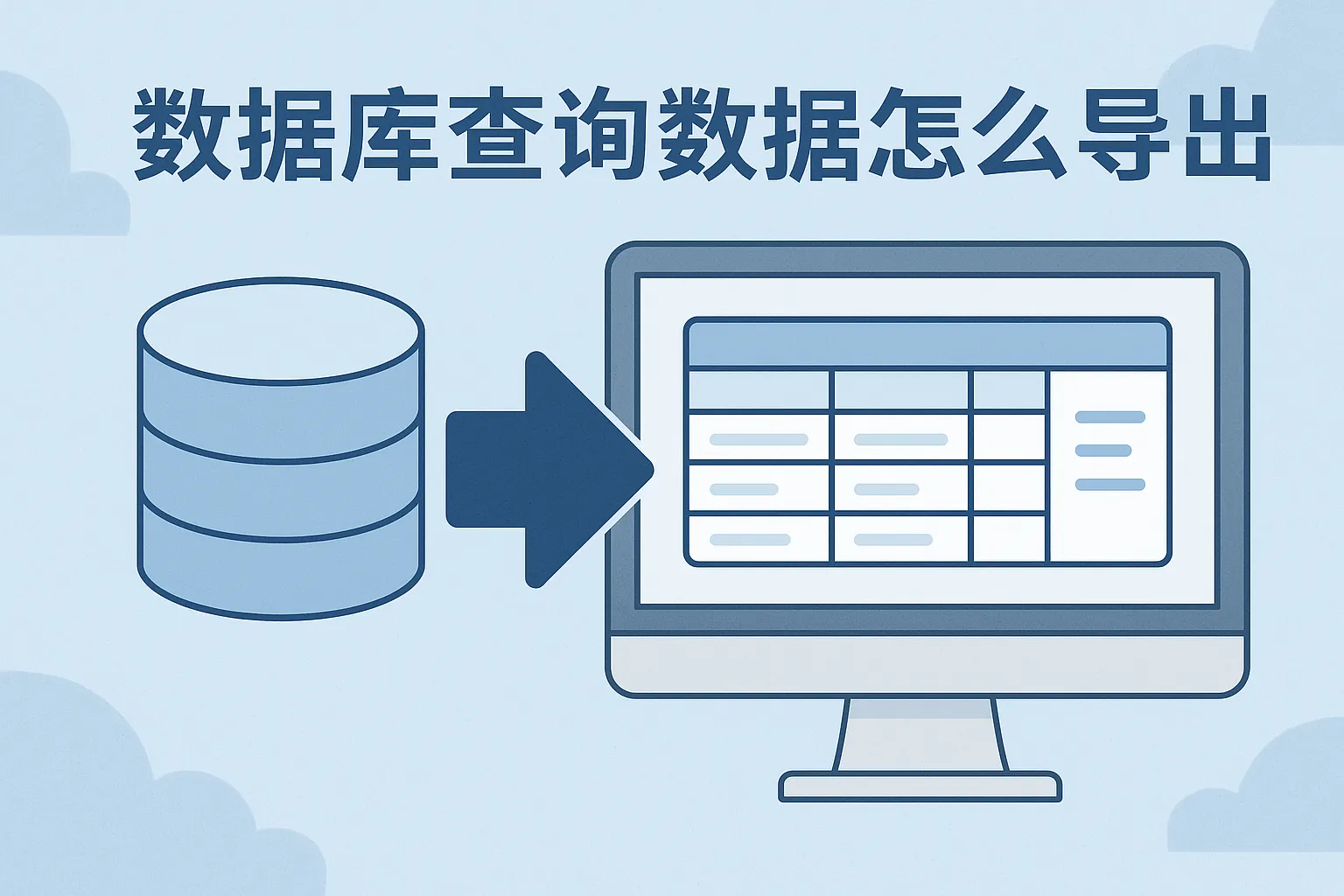 数据库查询数据怎么导出